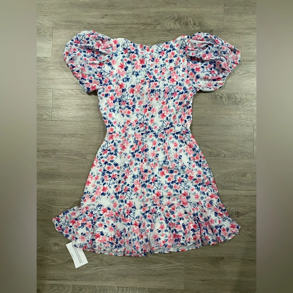 YUMI KIM Charlotte Floral Mini Dress Size 4‎ Floral Puff Sleeve Dress